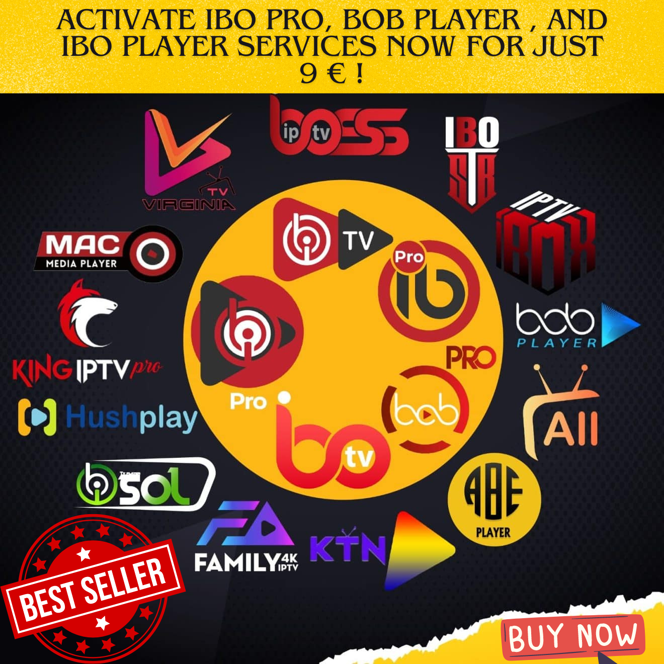 Activate IBO Pro BOB Player and IBO Player Services Now for Just E9