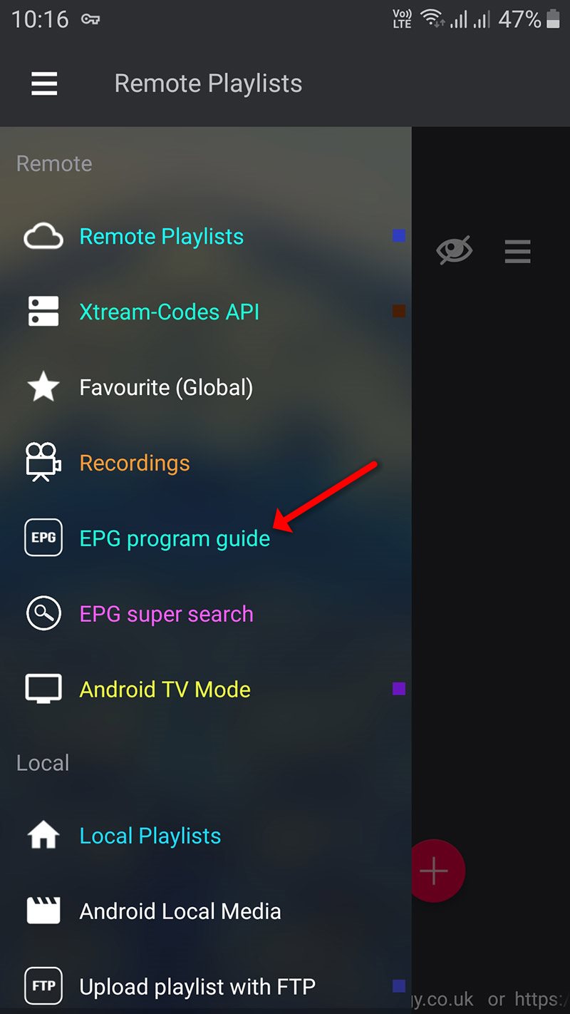 How to add EPG on GSE via Remote Playlist 1