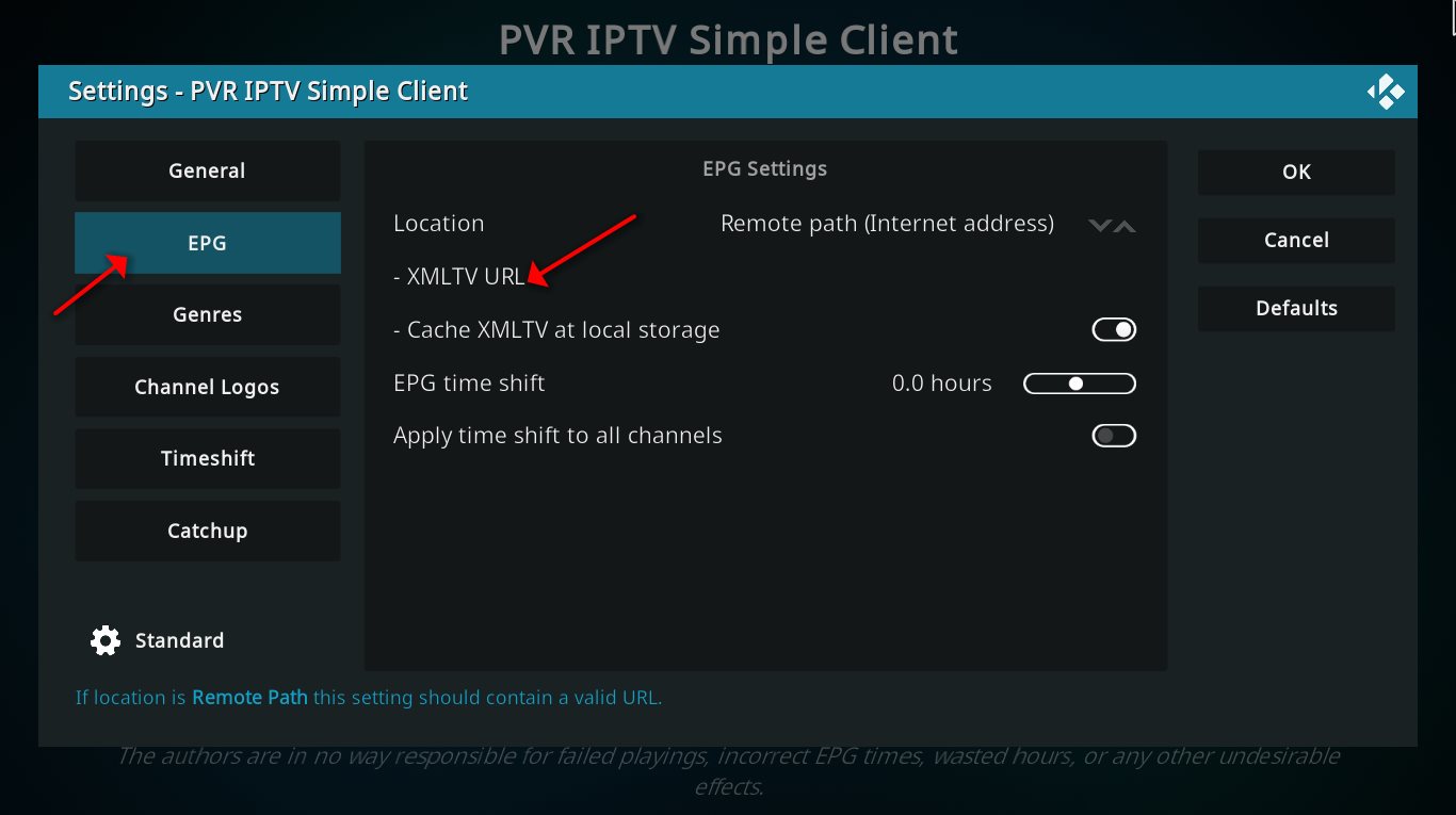 How to setup EPG on Kodi 1