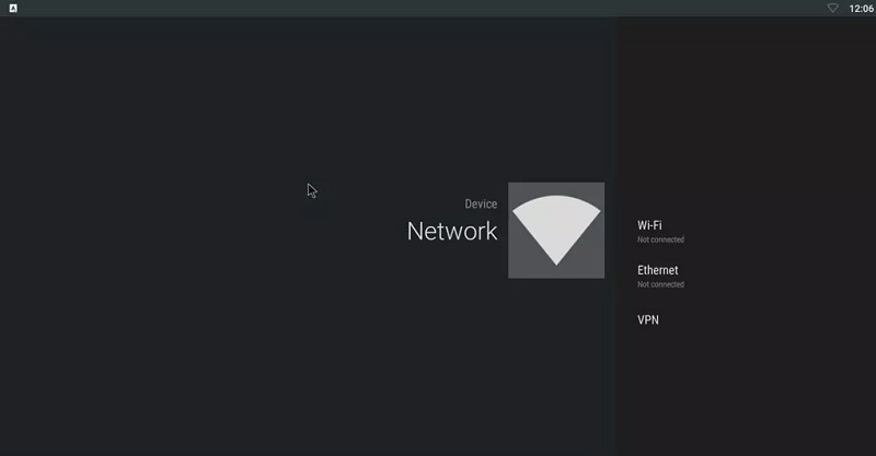 Android setupbox network connection