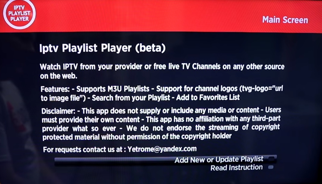 How to use M3U url on Roku 2